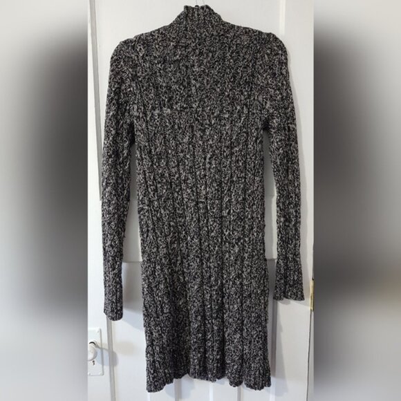 Tribal Button Front Long Sleeve Knit Cardigan Black White Sz M - Picture 6 of 14